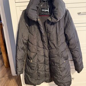 Steve Madden Charcoal Quilted Jacket